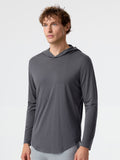 StaySmooth Long Sleeve Hooded Drop-Cut Tee